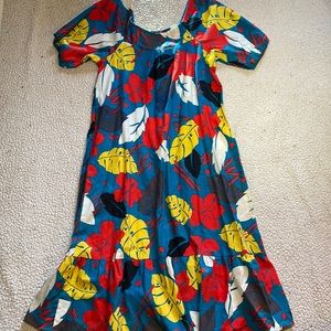 Island Vibrations Made in Hawaii Vintage Cotton MuMu Dress